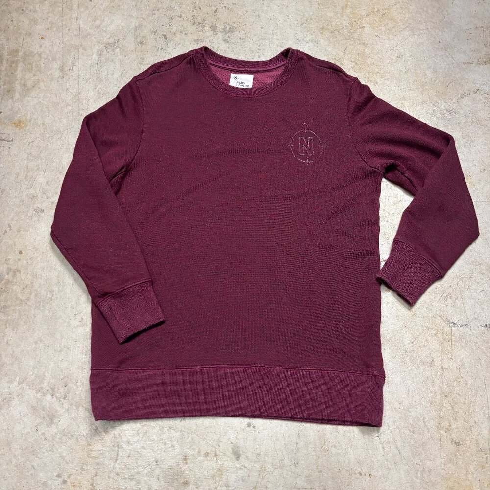 Askov Finlayson Sweatshirt‎ Medium Maroon Terry Pullover
